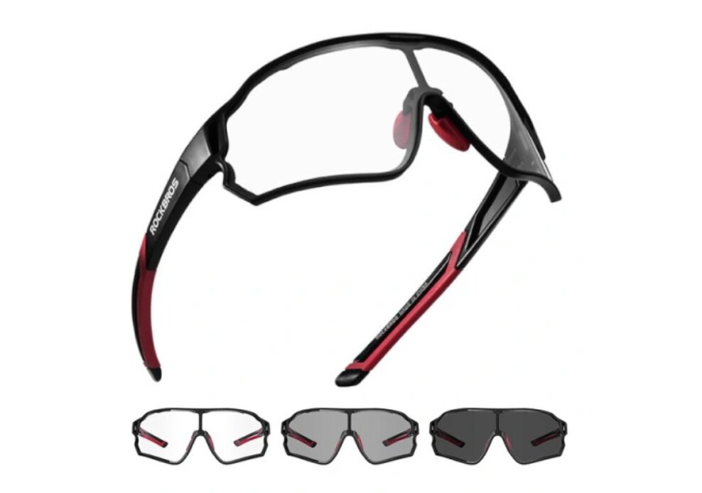 Fotochrominiai dviratininko akiniai, UV400, mod 10135 kaina ir informacija | Sportiniai akiniai | pigu.lt