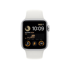 Apple Watch SE GPS + Cellular 40mm Silver Aluminium Case with White Sport Band - Regular 2nd Gen - MNPP3UL/A kaina ir informacija | Išmanieji laikrodžiai (smartwatch) | pigu.lt