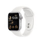 Apple Watch SE GPS + Cellular 44mm Silver Aluminium Case with White Sport Band - Regular 2nd Gen - MNQ23UL/A цена и информация | Išmanieji laikrodžiai (smartwatch) | pigu.lt