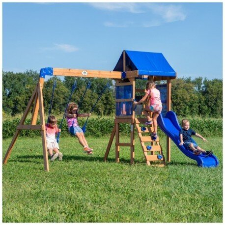 Medinė žaidimų aikštelė Backyard Discovery Aurora kaina ir informacija | Vaikų žaidimų nameliai | pigu.lt