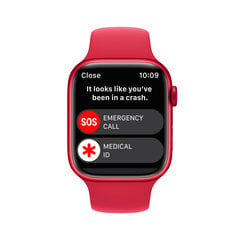 Apple Watch Series 8 GPS 45mm (PRODUCT)RED Aluminium Case ,(PRODUCT)RED Sport Band - MNP43UL/A цена и информация | Смарт-часы (smartwatch) | pigu.lt