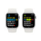Apple Watch Series 8 GPS 45mm Silver Aluminium Case ,White Sport Band - MP6N3EL/A LV-EE kaina ir informacija | Išmanieji laikrodžiai (smartwatch) | pigu.lt
