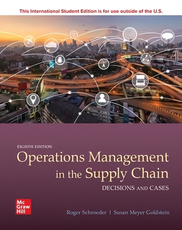 ISE OPERATIONS MANAGEMENT IN THE SUPPLY CHAIN: DECISIONS & CASES 8th edition kaina ir informacija | Ekonomikos knygos | pigu.lt