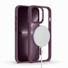 Hard Case Matte Apple iPhone 13 (support MagSafe) dark cherry kaina ir informacija | Telefono dėklai | pigu.lt