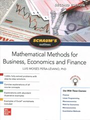 Schaum's Outline of Mathematical Methods for Business, Economics and Finance, Second Edition 2nd edition kaina ir informacija | Ekonomikos knygos | pigu.lt