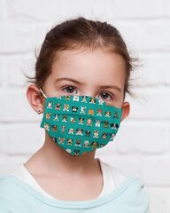 Хлопковая детская маска для лица Омега OCCFM_8, 15x25 см цена и информация | Первая помощь | pigu.lt