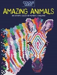 Colour Quest (R): Amazing Animals: An Extreme Colour by Numbers Challenge цена и информация | Книги о питании и здоровом образе жизни | pigu.lt