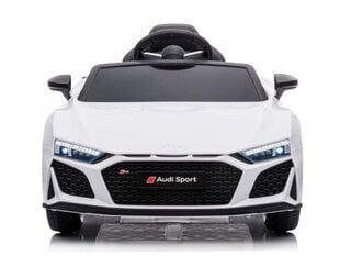 Audi R8 Sport baltas, 12v elektromobilis vienvietis kaina ir informacija | Elektromobiliai vaikams | pigu.lt