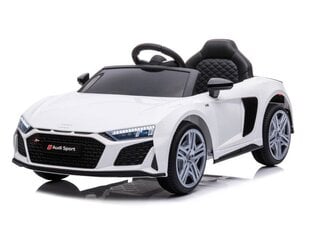 Audi R8 Sport белый, 12v электромобиль одноместный цена и информация | Электромобили для детей | pigu.lt