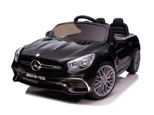 Mercedes SL63 AMG juoda, 12 V kaina ir informacija | Elektromobiliai vaikams | pigu.lt