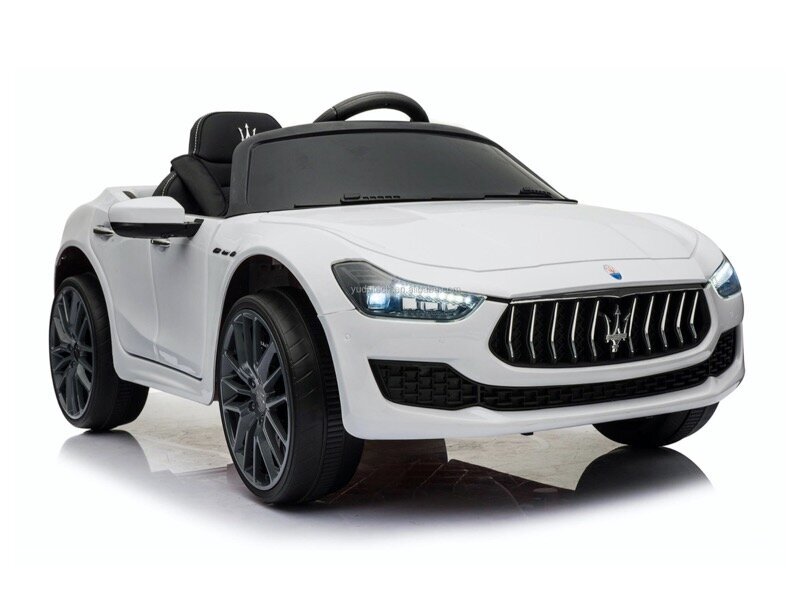 Maserati Ghibli, 12v Baltas цена и информация | Elektromobiliai vaikams | pigu.lt