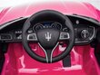 Maserati Ghibli, 12v Rožinis kaina ir informacija | Elektromobiliai vaikams | pigu.lt