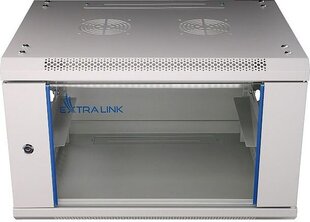 Stovo spintelė ExtraLink 6U 600X600, pilka цена и информация | Шкафы в прихожую | pigu.lt