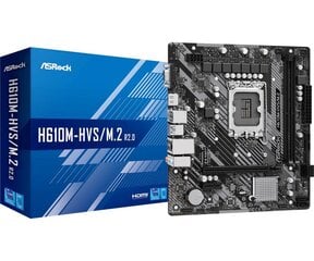 Материнская плата Asrock Intel H610 LGA1700 MicroATX цена и информация | Материнские платы | pigu.lt