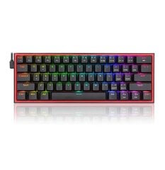 Игровая клавиатура Redragon Fizz K617 RGB (чёрная) цена и информация | Клавиатуры | pigu.lt