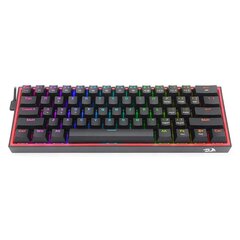 Игровая клавиатура Redragon Fizz K617 RGB (чёрная) цена и информация | Клавиатуры | pigu.lt
