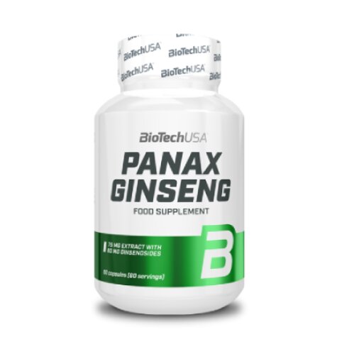Maisto papildas Biotech Panax Ginseng (ženšenis) 60 kaps. kaina ir informacija | Vitaminai | pigu.lt