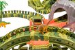 Mega lenktynių trasa 2 x 360 ° Loop Dino World Track 260 el. цена и информация | Lavinamieji žaislai | pigu.lt