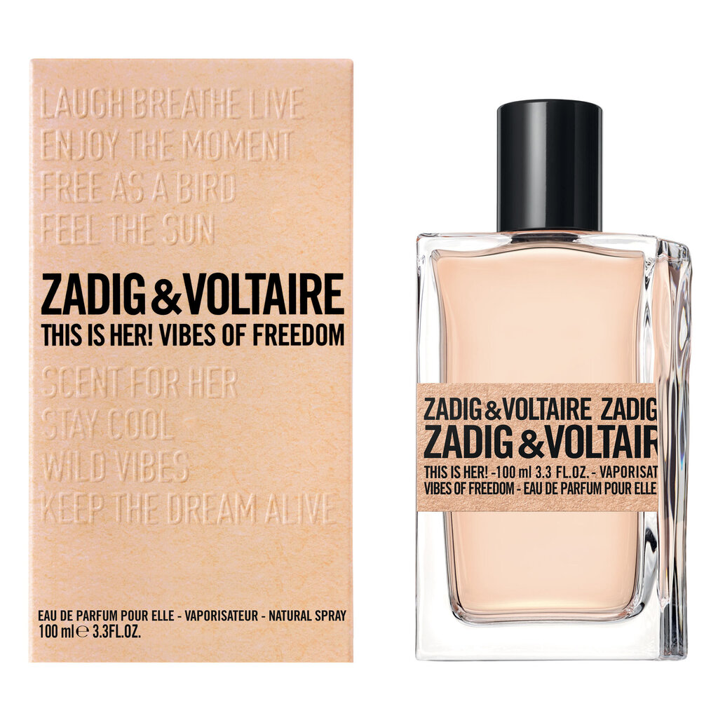 Kvapusis vanduo Zadig & Voltaire This is Her! Vibes of Freedom EDP moterims 100 ml kaina ir informacija | Kvepalai moterims | pigu.lt