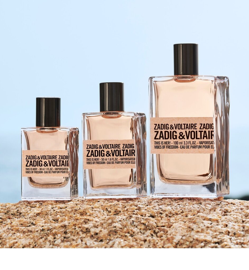 Kvapusis vanduo Zadig & Voltaire This is Her! Vibes of Freedom EDP moterims 100 ml цена и информация | Kvepalai moterims | pigu.lt