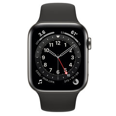 Apple Watch Series 6 44mm GPS + Cellular, Stainless Steel Graphite (atnaujintas, būklė A) kaina ir informacija | Išmanieji laikrodžiai (smartwatch) | pigu.lt