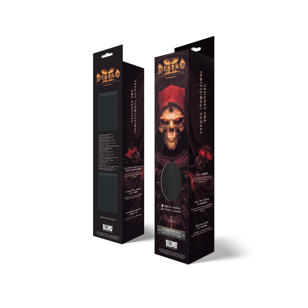 Diablo 2 Resurrected Prime Evil pelės kilimėlis, 940x420x4mm kaina ir informacija | Pelės | pigu.lt