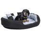 Dvipusė skalbiama pagalvė šunims, pilka ir juoda kaina ir informacija | Guoliai, pagalvėlės | pigu.lt