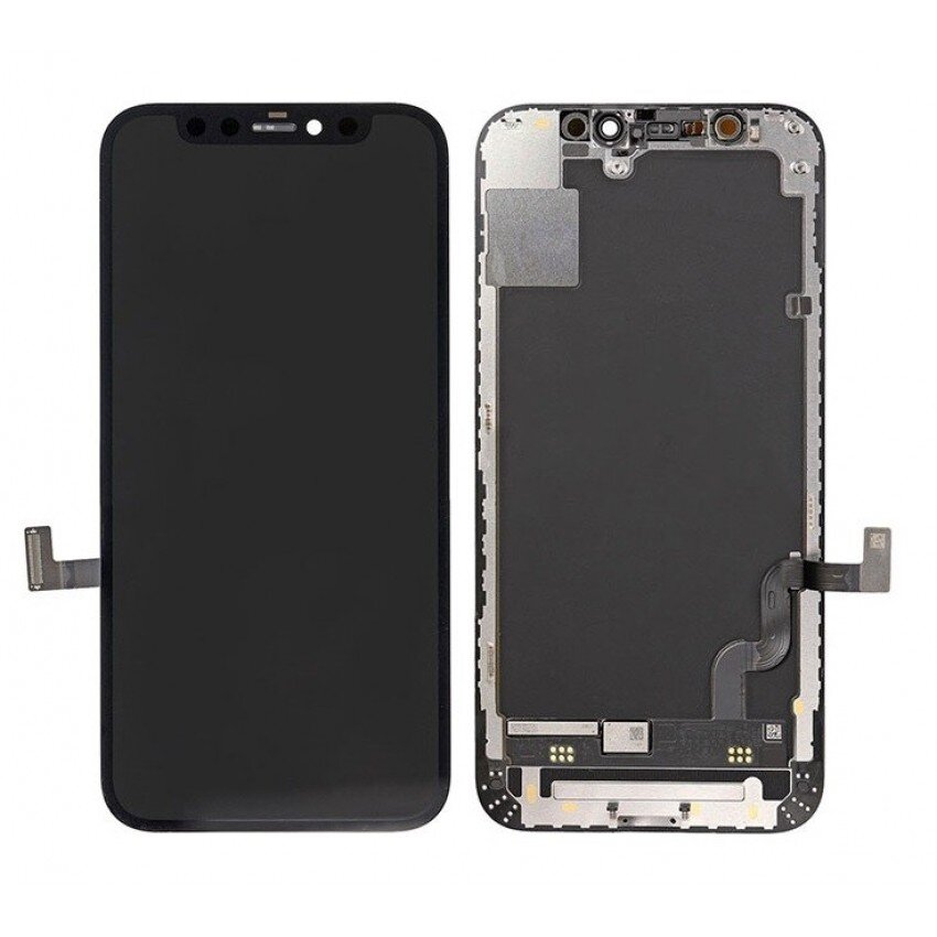 INCELL ekranas, skirtas Apple iPhone 12 Mini juodas (visos priežiūros dalis) цена и информация | Telefonų dalys ir įrankiai jų remontui | pigu.lt