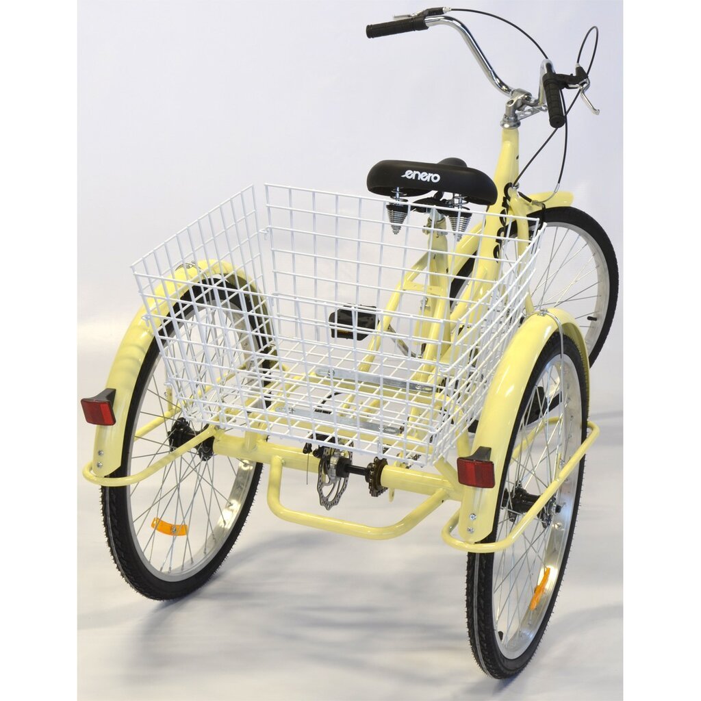 Triratis dviratis Enero, geltonas kaina ir informacija | Dviračiai | pigu.lt