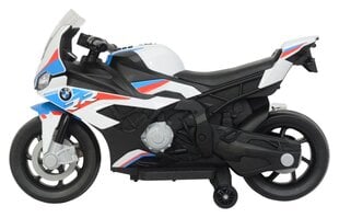 Vaikiškas elektrinis motociklas - BMW S1000RR, baltas kaina ir informacija | Elektromobiliai vaikams | pigu.lt