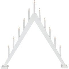 Подсвечник деревянный треугольный белый 33W 78x79см Trill 212-28 цена и информация | Подсвечники, свечи | pigu.lt