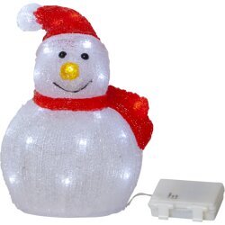 LED kalėdinės šviesos dekoro sniego senelis 0,9W 25x17 cm Crystalo 587-18 kaina ir informacija | Kalėdinės dekoracijos | pigu.lt