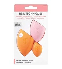 Набор губок для макияжа Real Techniques Ultimate Sponge Trio цена и информация | Кисти для макияжа, спонжи | pigu.lt