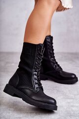 Auliniai batai moterims Liam BSB21902, juodi цена и информация | Женские ботинки | pigu.lt