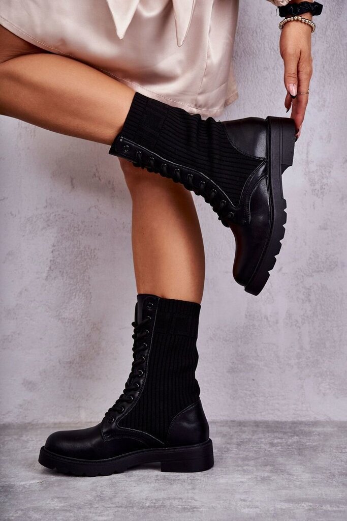 Auliniai batai moterims Liam BSB21902, juodi kaina ir informacija | Aulinukai, ilgaauliai batai moterims | pigu.lt