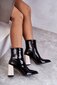 Aukštakulniai auliniai batai moterims S.Barski BSB22075, juodi kaina ir informacija | Aulinukai, ilgaauliai batai moterims | pigu.lt