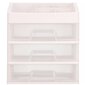 Kosmetikos priemonių dėžutė Beauty Box 3 Drawers Open Cream kaina ir informacija | Kosmetinės, veidrodėliai | pigu.lt