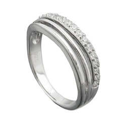 Sidabrinis žiedas Gallay C4Y94050-58 kaina ir informacija | Žiedai | pigu.lt