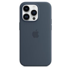 iPhone 14 Pro Silicone Case with MagSafe - Storm Blue kaina ir informacija | Telefono dėklai | pigu.lt