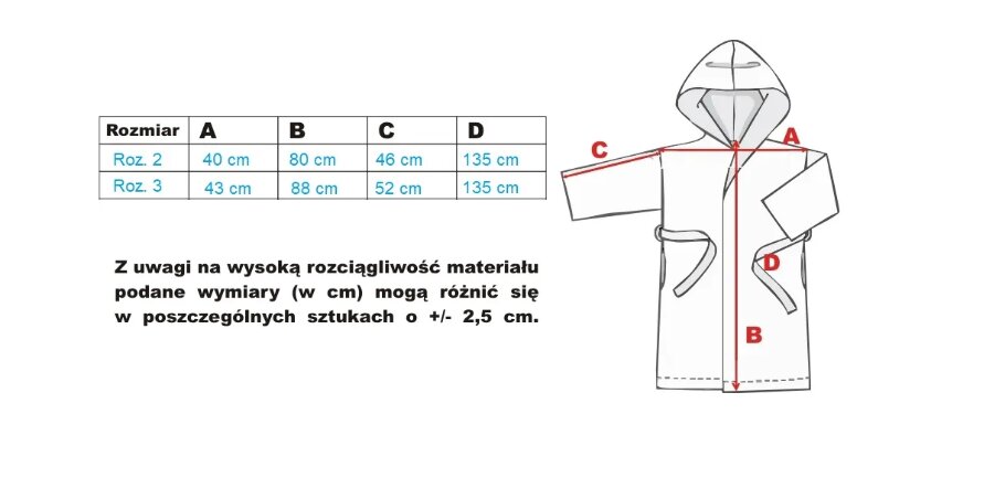 Chalatas Pelė 3 kaina ir informacija | Pižamos, chalatai mergaitėms | pigu.lt