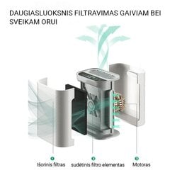 Oro valytuvas jonizatorius su UV lempa Fresh цена и информация | Очистители воздуха | pigu.lt