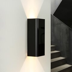 Licht-Erlebnisse sieninis šviestuvas, juodas blizgus kaina ir informacija | Sieniniai šviestuvai | pigu.lt