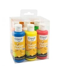 Creall Fingerpaint pirštų dažų rinkinys 6x80ml kaina ir informacija | Piešimo, tapybos, lipdymo reikmenys | pigu.lt