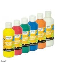 Creall Fingerpaint pirštų dažų rinkinys 6x250 ml kaina ir informacija | Piešimo, tapybos, lipdymo reikmenys | pigu.lt