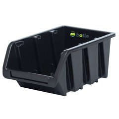 Загрузочный ящик 10 шт Сортировочный ящик 16x23x12 см черный | Складные пластиковые ящики для хранения цена и информация | Ящики для инструментов, держатели | pigu.lt