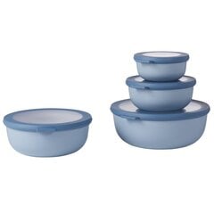 Набор многофункциональной круглой посуды Mepal, синий, 4 шт. цена и информация | Посуда для хранения еды | pigu.lt