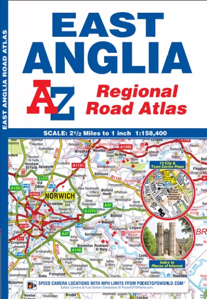 East Anglia Regional Road Atlas 13th Revised edition kaina ir informacija | Kelionių vadovai, aprašymai | pigu.lt