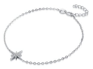 MOISS Модный серебряный браслет со звездой B0000443 цена и информация | Женские браслеты | pigu.lt