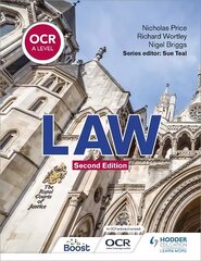 OCR A Level Law Second Edition цена и информация | Книги по экономике | pigu.lt