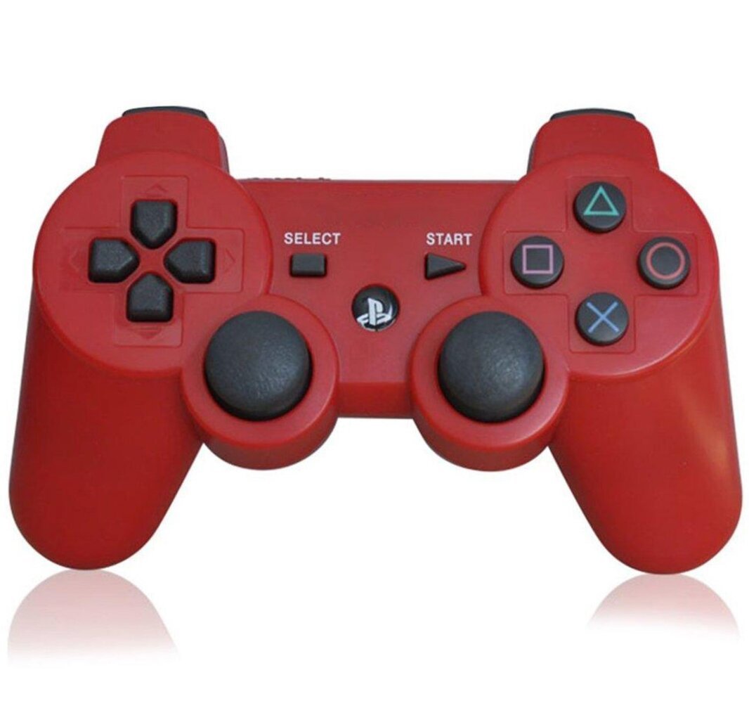 Žaidimų pultelis Games World PS3 Doubleshock 3 bevielis žaidimų pultelis / valdiklis, raudonas, skirtas PS3 kaina ir informacija | Žaidimų pultai  | pigu.lt